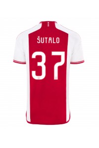 Ajax Josip Sutalo #37 Jalkapallovaatteet Kotipaita 2023-24 Lyhythihainen